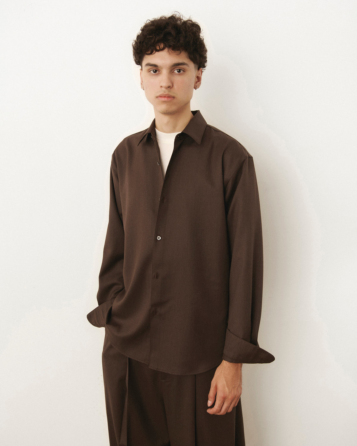 TROPICAL WOOL CHARLI SHIRT