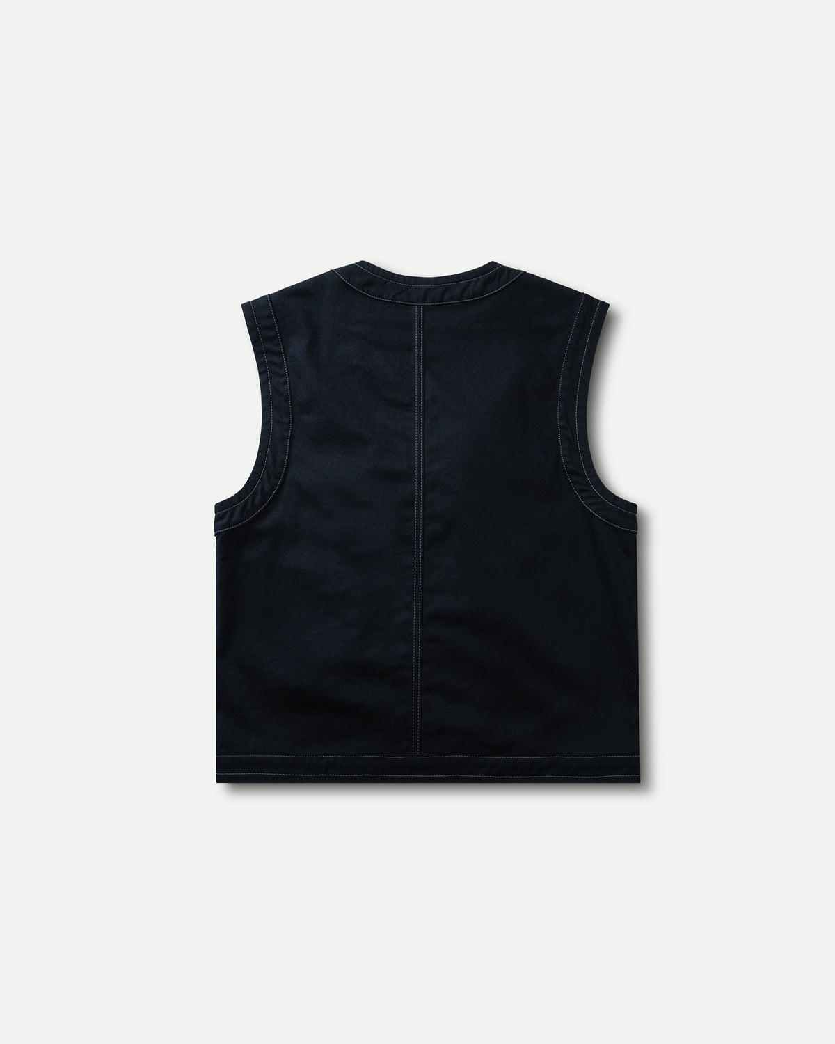 CONTRAST STITCH DASHER VEST